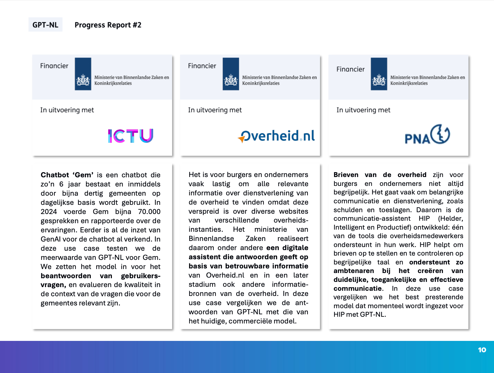 Feasibility studies